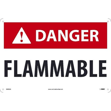 Nmc DANGER, FLAMMABLE, 12X18, 040 D692AG